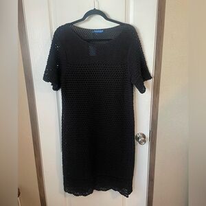 J. McLaughlin Elegant Black Midi Dress